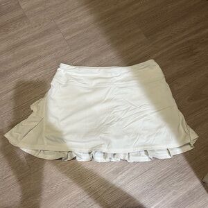 White Lulu Lemon Tennis Skirt